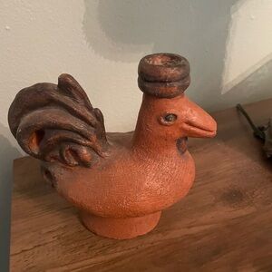Terracotta Rooster Figurine